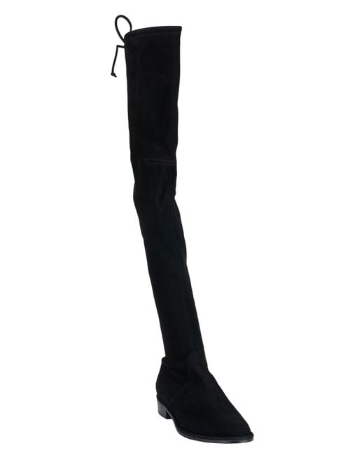 Stuart Weitzman Black Thigh-High 30Mm Boots