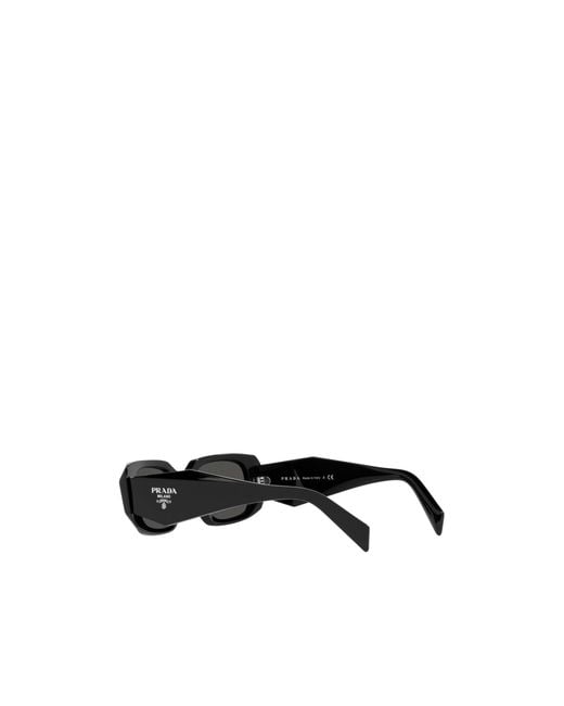 Prada White Logo Rectangular Sunglasses