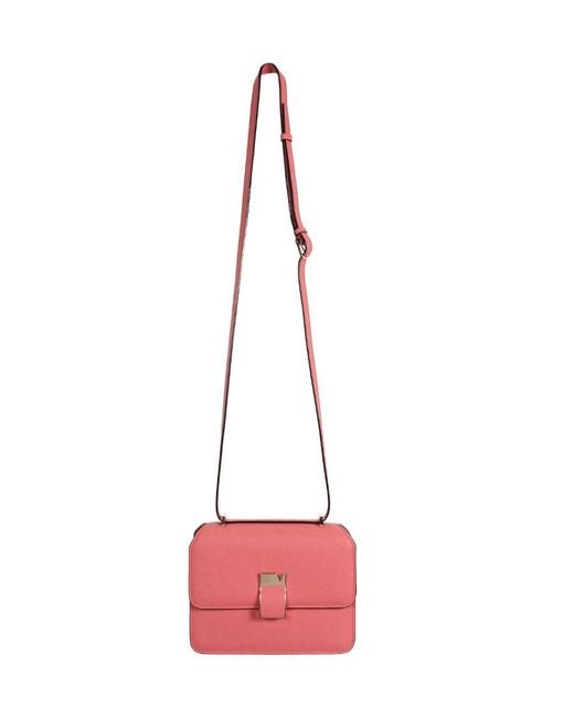 Valextra Pink Nolo Mini Crossbody Bag