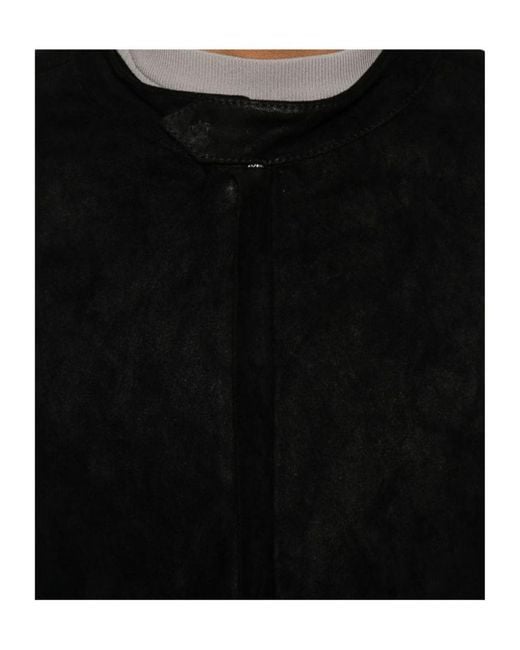 Giorgio Brato Black Suede Jacket for men