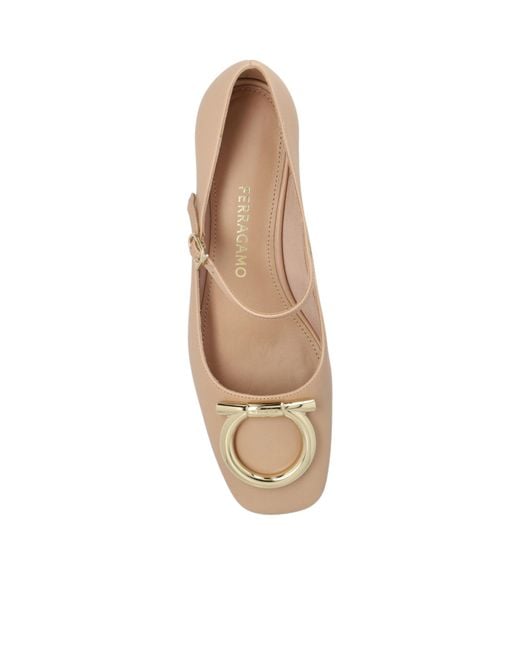 Ferragamo Natural 'Marry' Heel