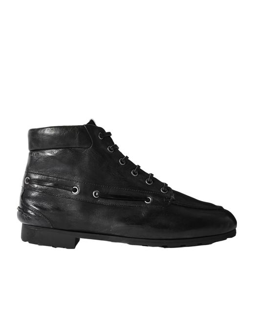 Bally Black Paphos Leather Ankle Boots