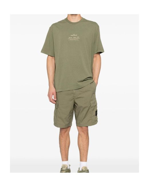 Stone Island Green T-Shirts for men