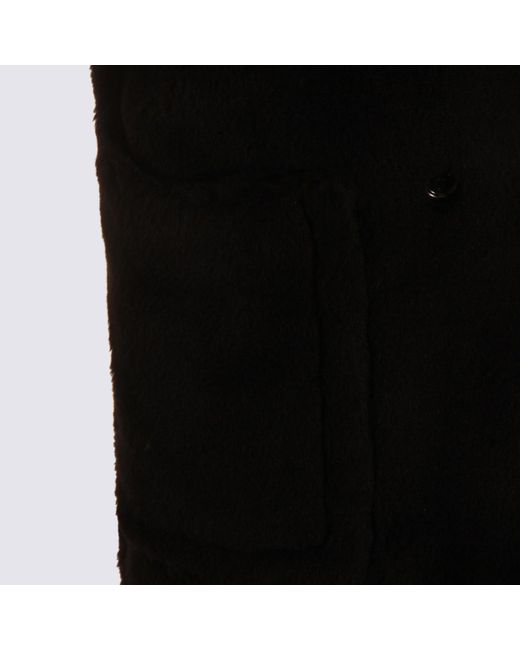Max Mara Black Bormida Double-Breasted Gilet