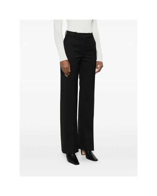 Frankie Shop Black Belt Loop Casual Pants