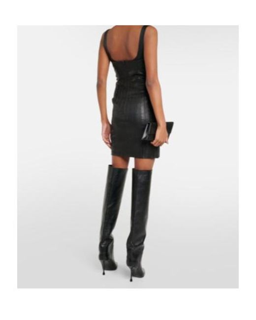 Stouls Black Nino Leather Minidress