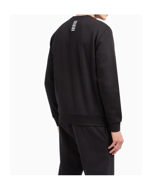 EA7 Black Long Sleeve Sweatshirt for men