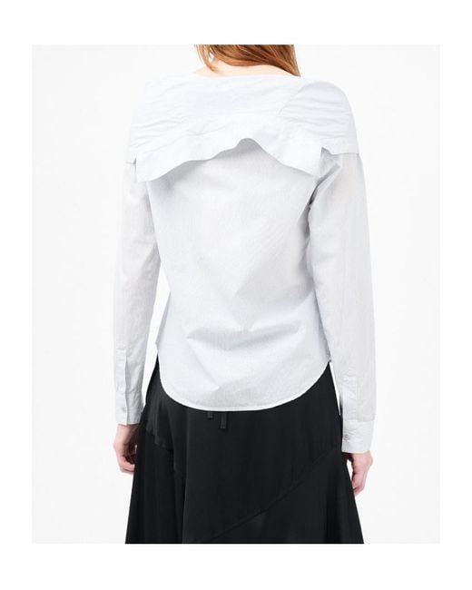 Our Legacy White Kaonashi Embroidered Shirt