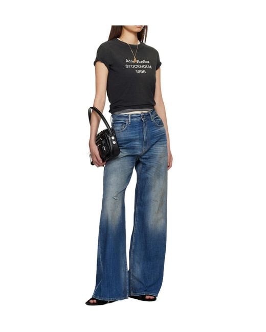 Acne Blue 2022 Regular Fit Jeans