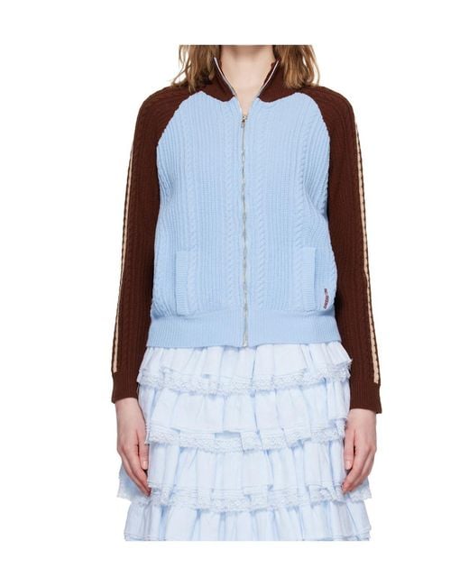 ShuShu/Tong Blue Long-Sleeved Cardigan