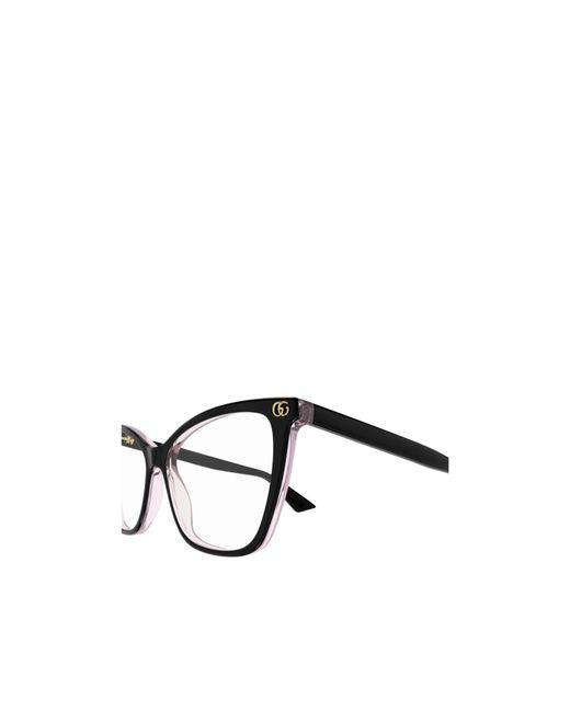 Gucci White Eyewear Cat-Eye Frame Glasses
