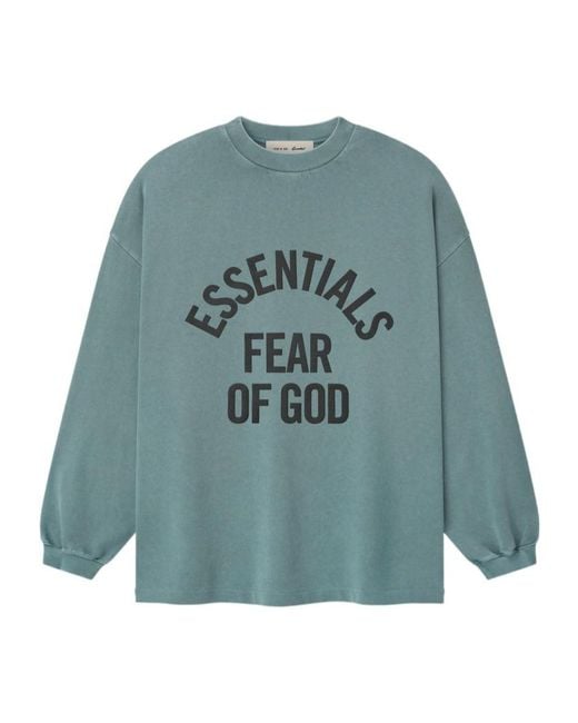 Fear Of God Blue Campus 90S Long Sleeve T-Shirt for men