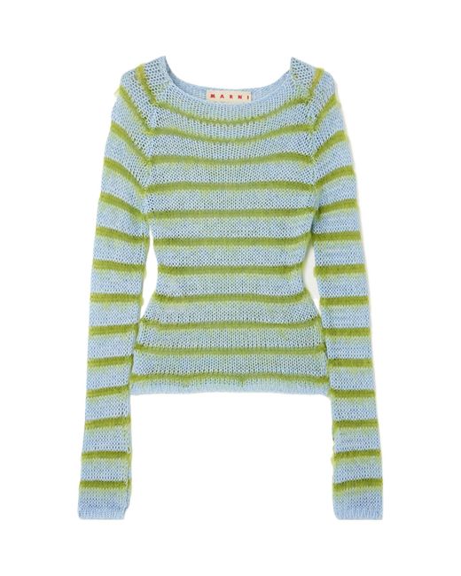 Marni Green Long-Sleeved Sweater