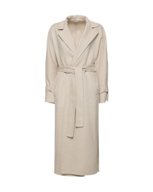 Brunello Cucinelli Natural Wear A Belted Mid-Length Coat