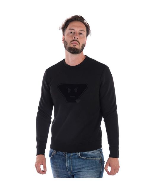 Emporio Armani Blue Round-Neck Sweater for men