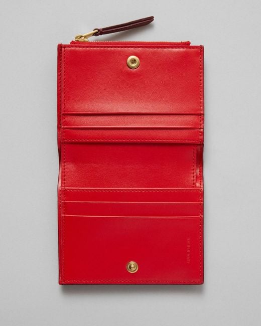 Céline Red Compact Wallet