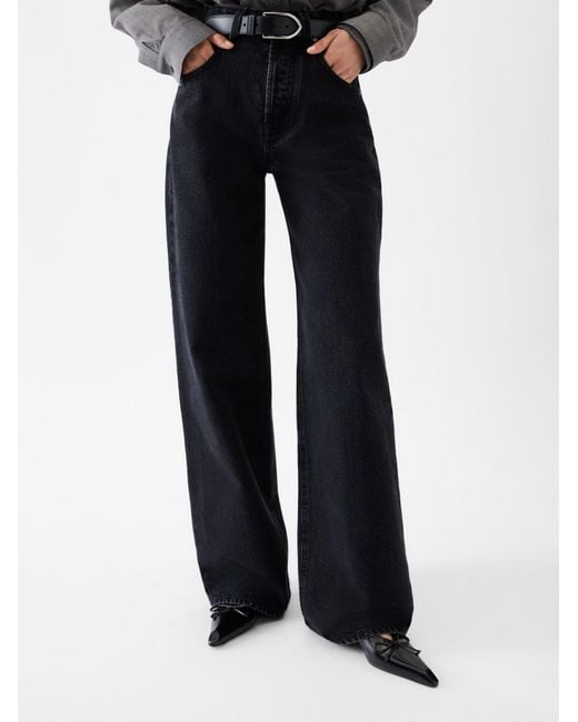 Jacquemus Black Wide Leg Denim Jeans