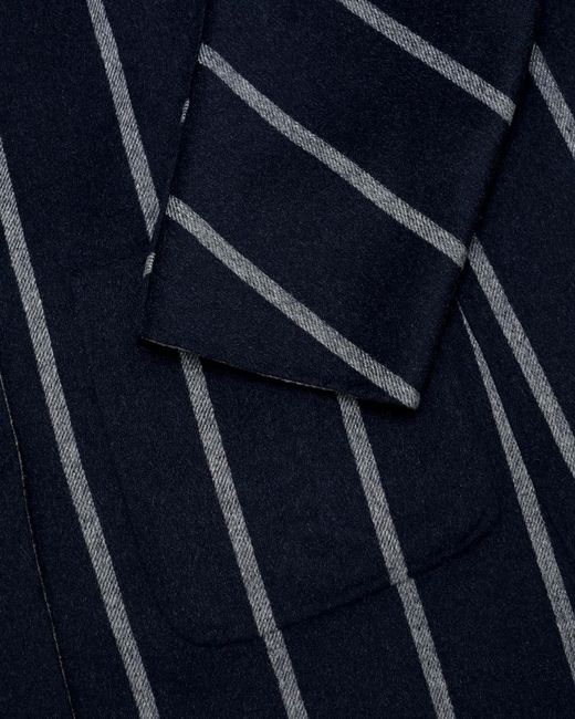 Max Mara Blue Striped Blouse