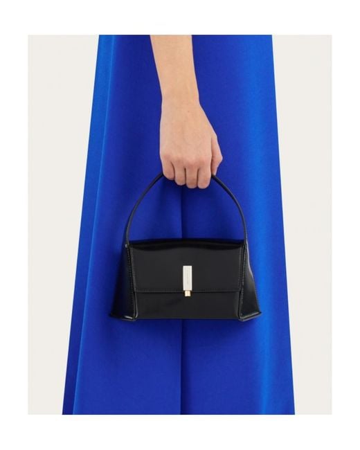 Ferragamo Black Flip Shoulder Bag