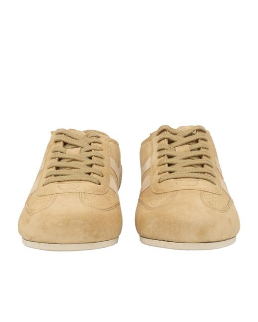Tom Ford Natural Round-Toe Sneakers for men