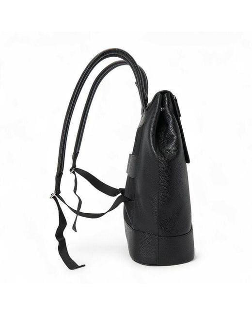 Bally Black Zippered Backpack for men