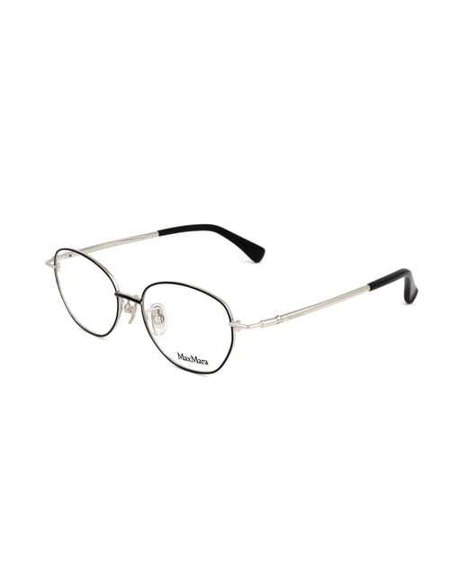 Max Mara White Oval Frame Glasses