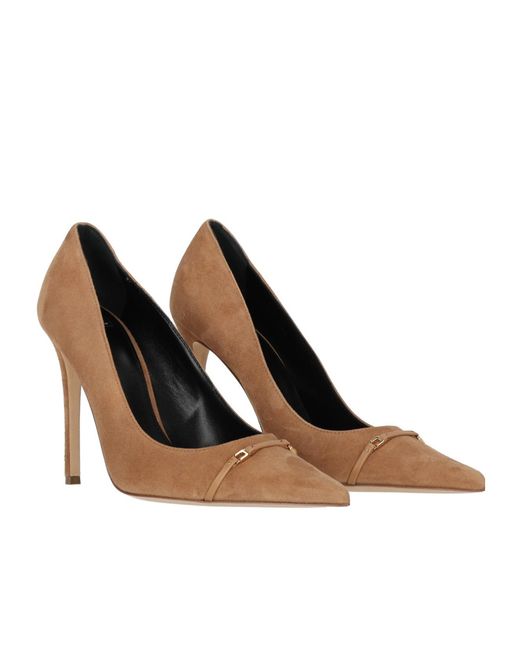 Elisabetta Franchi White Pointed Toe Pumps