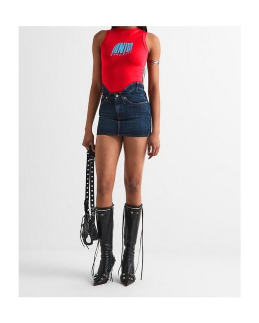 Jean Paul Gaultier Blue Mini Skirt