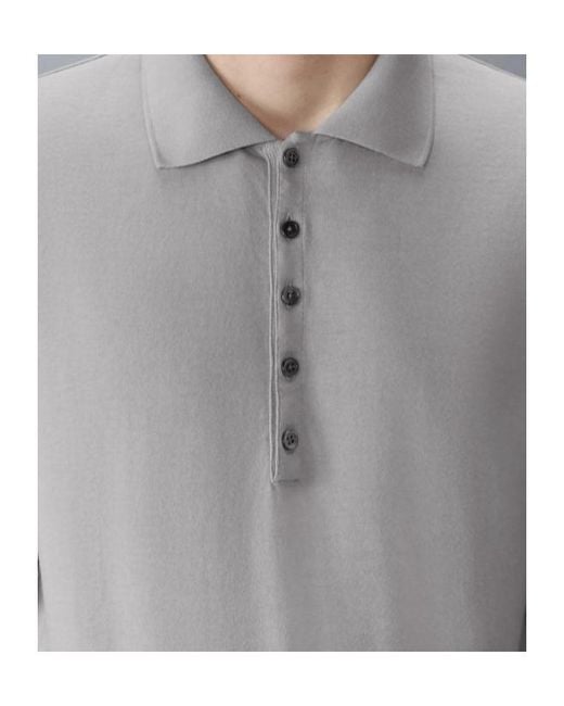 Thom Browne Gray Ottoman-Bar Top Polo for men