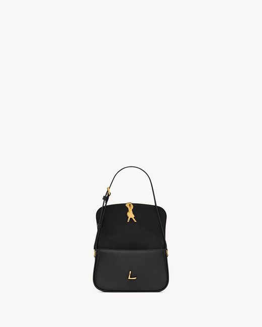 Saint Laurent Blue Solferino Foldover Top Mini Shoulder Bag