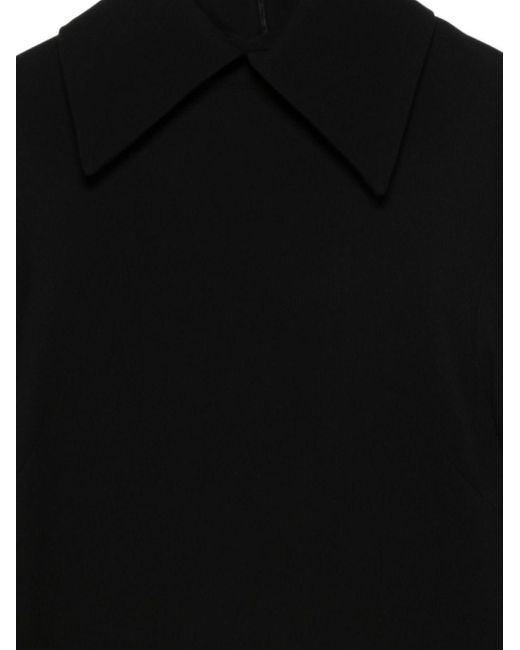 Semicouture Black Long Sleeve Dress