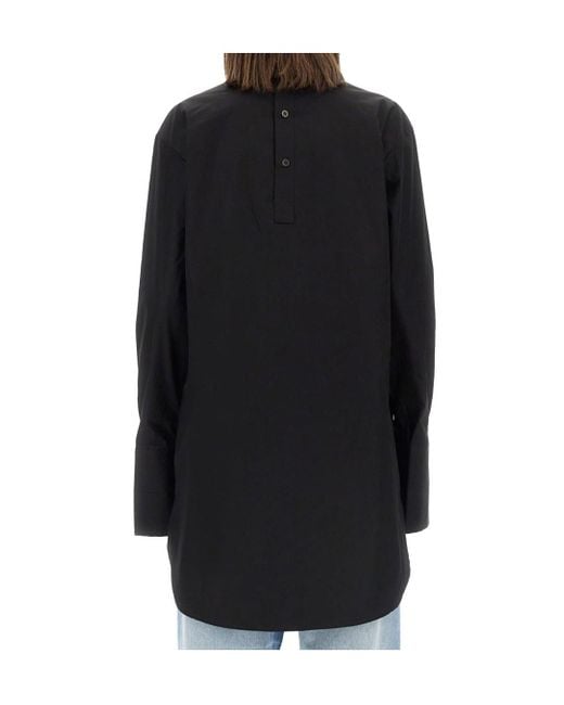 Dries Van Noten Black Long-Sleeved Shirt