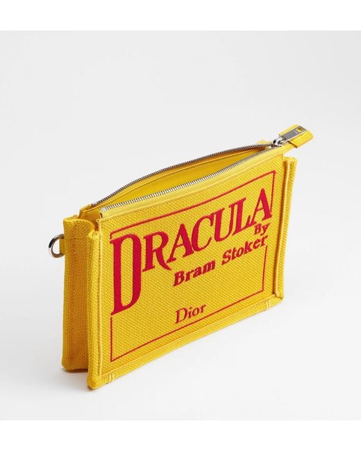 Dior Yellow A5 Triangle Pouch for men