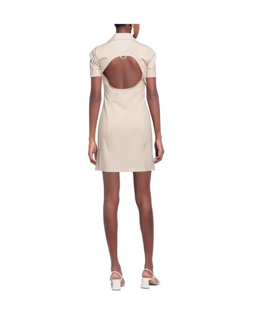 Jacquemus Natural Short-Sleeved Shirt Dress