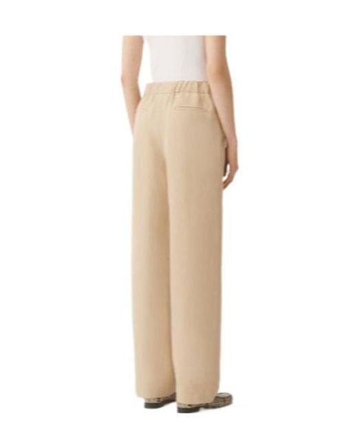 Fabiana Filippi Natural Elastic Waist Casual Pants
