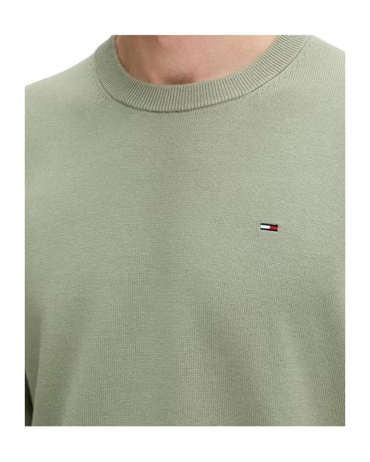 Tommy Hilfiger Green Long-Sleeve Knitted Pullover for men