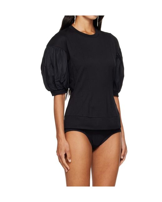 Simone Rocha Blue Puff Sleeve T-Shirt