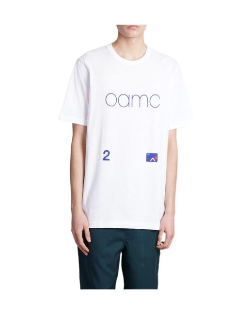 OAMC White Logo-Printed Crewneck T-Shirt for men