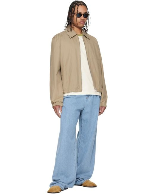 AMI Natural Ami Ami De Coeur Zipped Jacket for men