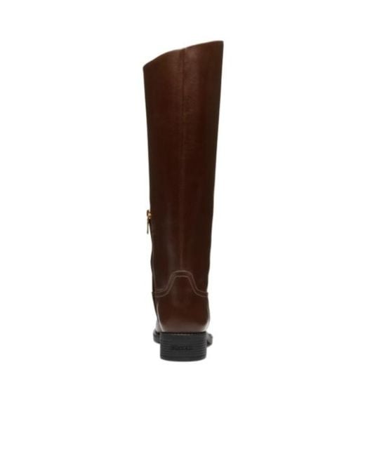 COACH Brown Zip Leather Boots