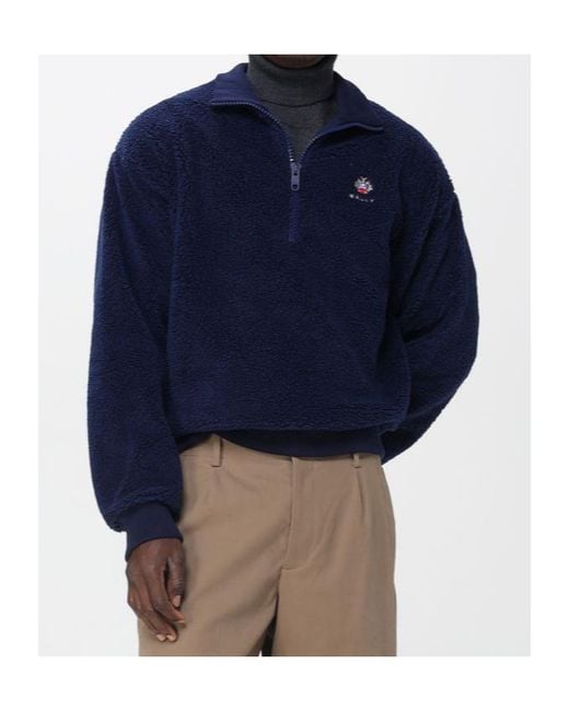 Bally Blue Long-Sleeved Sweatshirt for men