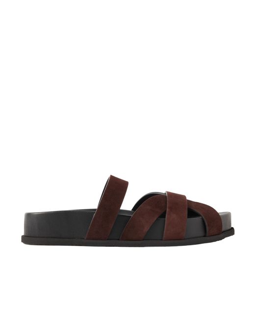 Neous Brown Ibo Round Head Slippers