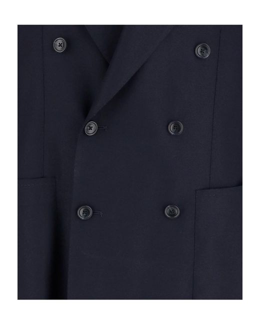 Tagliatore Blue Montecarlo Double-Breasted Blazer for men