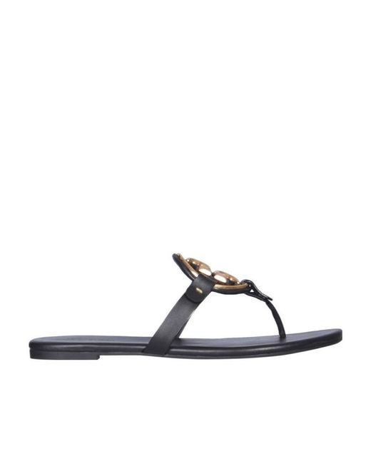 Tory Burch Multicolor Miller Logo Plaque Thong Sandals