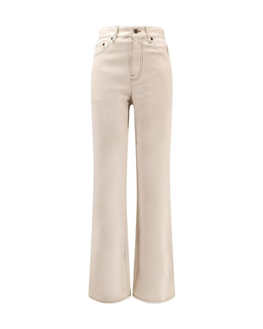 Burberry Natural Logo Patch Flared Jeans