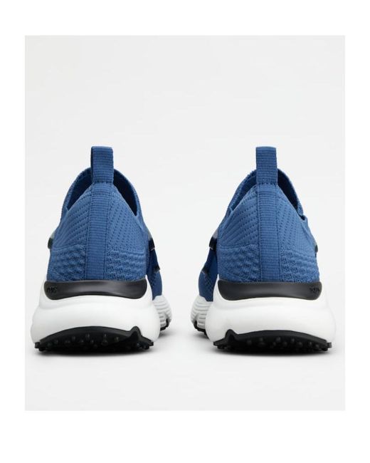Tod's Blue Logo-Patch Low-Top Sneakers