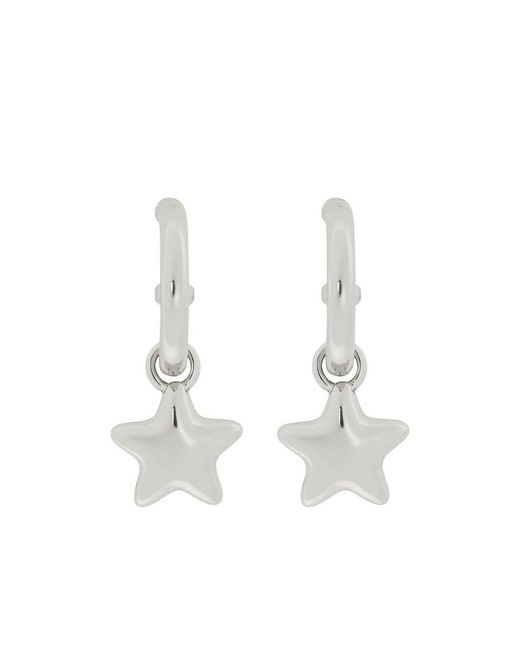 COACH White Star Earrings
