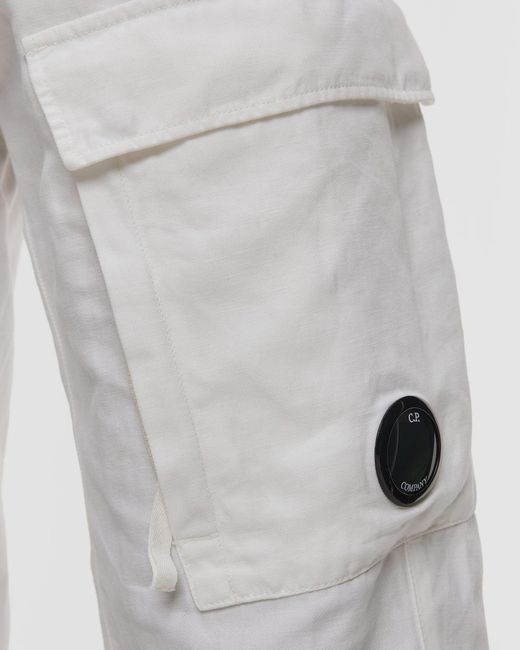 C P Company Gray Boxy Lens Cargo Pants for men