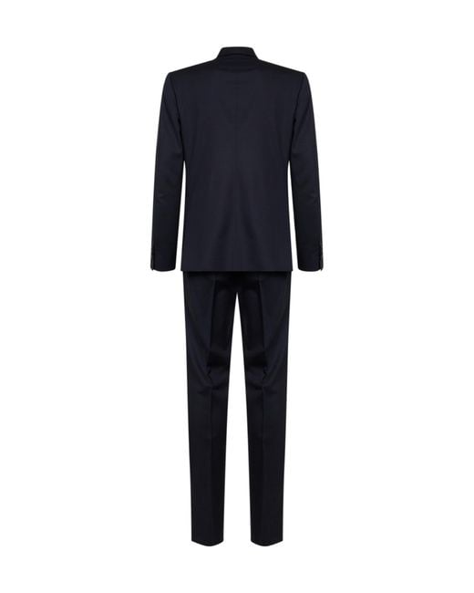 Lardini Blue Double-Breasted Suit