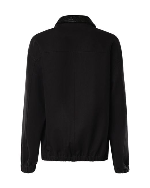 Courreges Black Courrèges Zip-Up Coat